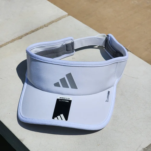 Adidas Superlite 3 Visor Women's lightweight and Sweat-Wicking White Visor - Picture 4 of 7